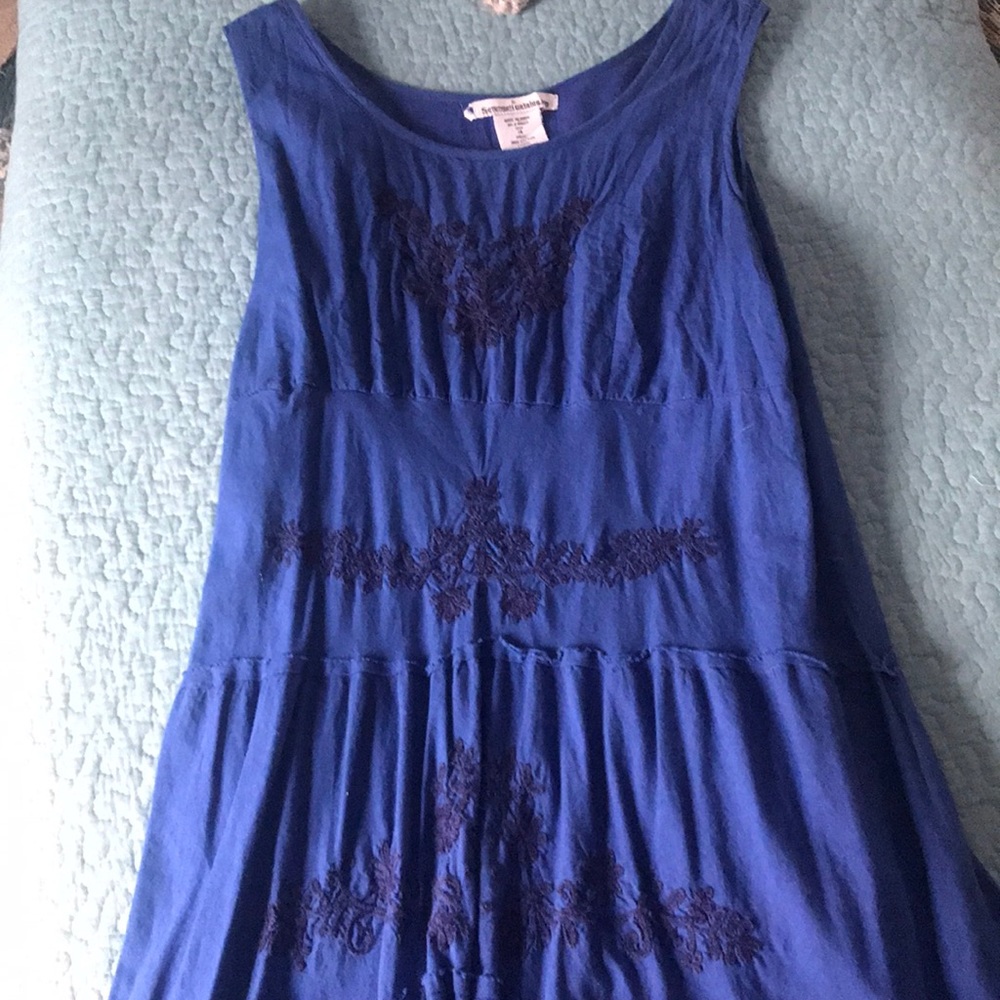 Gorgeous blue maxi dress with full skirt